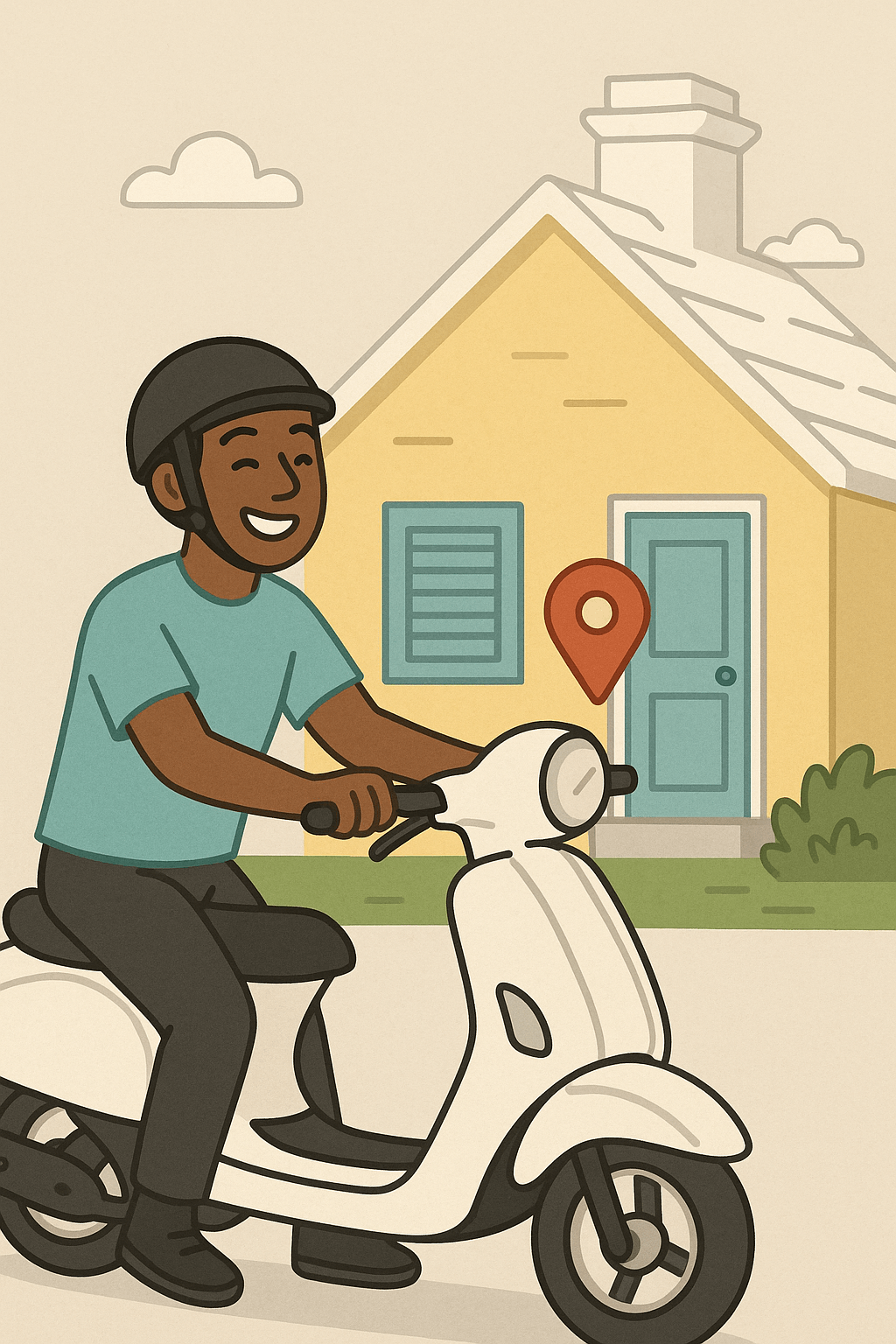 Rider on a motorbike being tracked